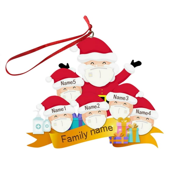 XZNGL Christmas Ornaments Personalized Christmas Ornament Personalized Christmas Ornament for 2020 Christmas Hanging Ornaments Fam