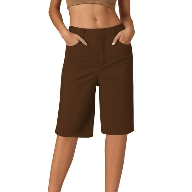 Leggings de sarga elásticos de cinco octavos para mujer: pantalones informales de pierna recta, cómodos para el uso diario, disponibles en colores lisos.