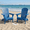 Dark Blue, variant on 2Pcs Folding Adirondack Chair, Outdoor Wood Patio Chair with Wide Armrests, Solid Wood Foldable Deck Chair for Garden Backyard Porch