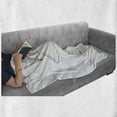 thumbnail image 6 of I am a Princess Soft Flannel Fleece Throw Blanket, Kids Cartoon Little Girl Fairy Dress with a Crown Childish Doodle, Cozy Plush for Indoor and Outdoor Use, 60" x 80", Black and White, by Ambesonne, 6 of 6