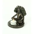thumbnail image 2 of Veronese Design 5 1/4" Tall Celtic God Cernunnos Tealight Candle Holder Cold Cast Bronzed Resin Sculpture Wiccan Home Decor Figurine Collectibles, 2 of 3