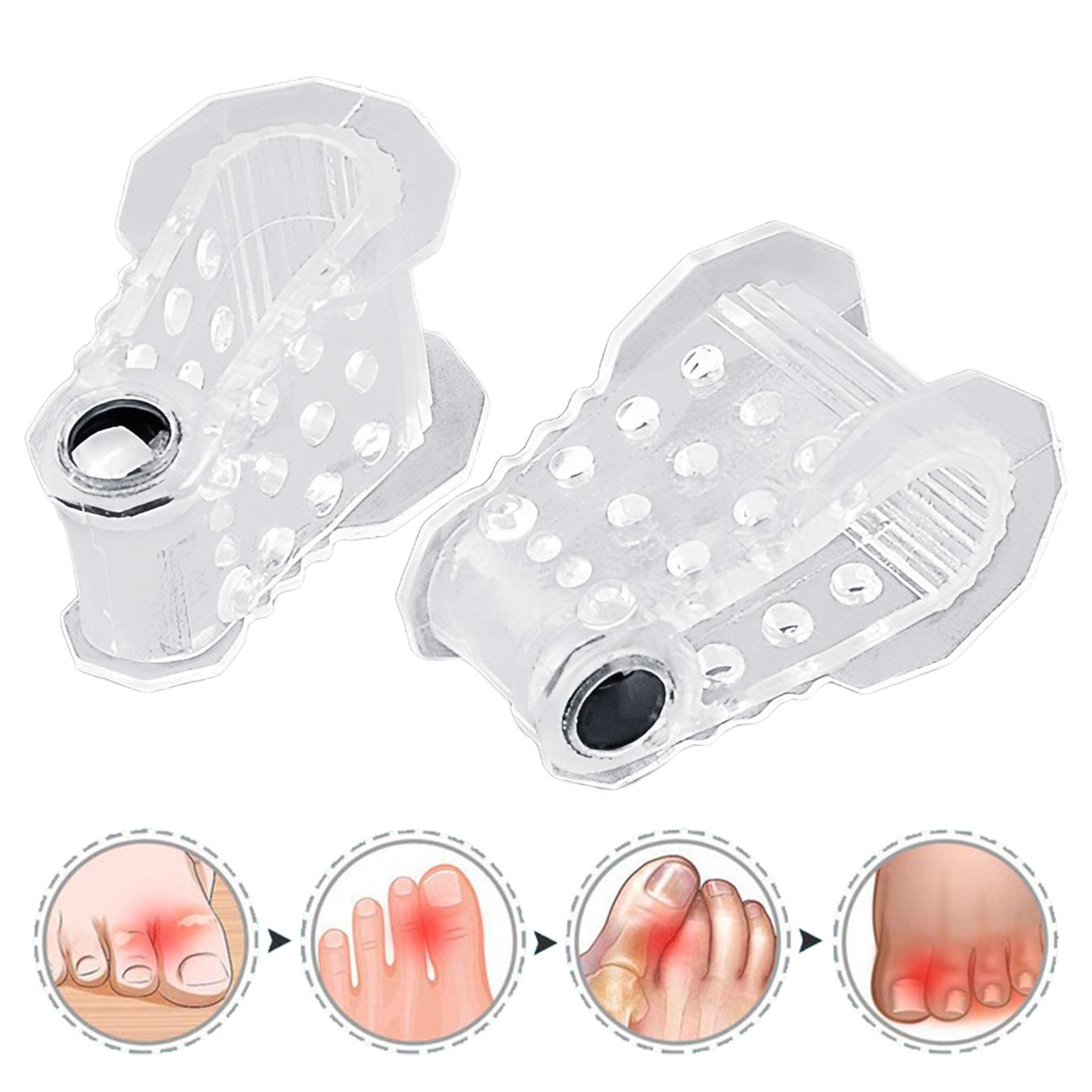 Toe Separators Toe Divider Gel Cushions 1 Pair Toe Spacers Dividers for Overlapping