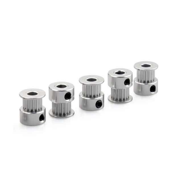 Seitruly Paquete de 5 polea de correa dentada de 16T, rueda dentada síncrona de aleación de aluminio, repuestos de impresora 3D Industrial para el Kits de mantenimiento de impresoras