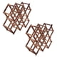 thumbnail image 1 of 2X Soporte de Estante de Madera de Vino Tinto de 10 Portabotellas Estante Plegable de Exhibicion de Montaje Estante de Vino de Madera Cuidado del Alcohol Neer de Botellas de Bebida, 1 of 8