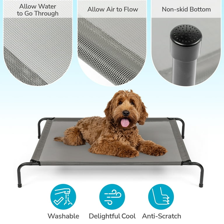 Heavy duty raised dog bed best sale