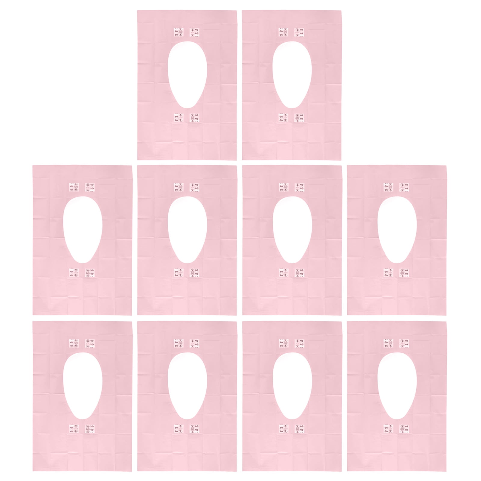 Warkul 10Pcs Toilet Seat Cover Flushable Biodegradable Potty Training Public Restrooms Paper