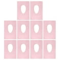 thumbnail image 2 of harmtty 10Pcs Toilet Seat Cover Flushable Biodegradable Potty Training Public Restrooms Paper Toilet Liner Waterproof Travel Size Disposable Toilet Seat Liner for Bathroom,Pink, 2 of 8