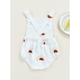 thumbnail image 4 of Toddler Baby Girls Boys Romper, Sleeveless Backless Sun/Diamond Printed Bodysuit, 4 of 9