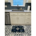 thumbnail image 3 of Carolines Treasures BB5110RUG Blue Flowers Silver Gray Poodle Machine Washable Memory Foam Mat 19 X 27" multicolor, 3 of 4