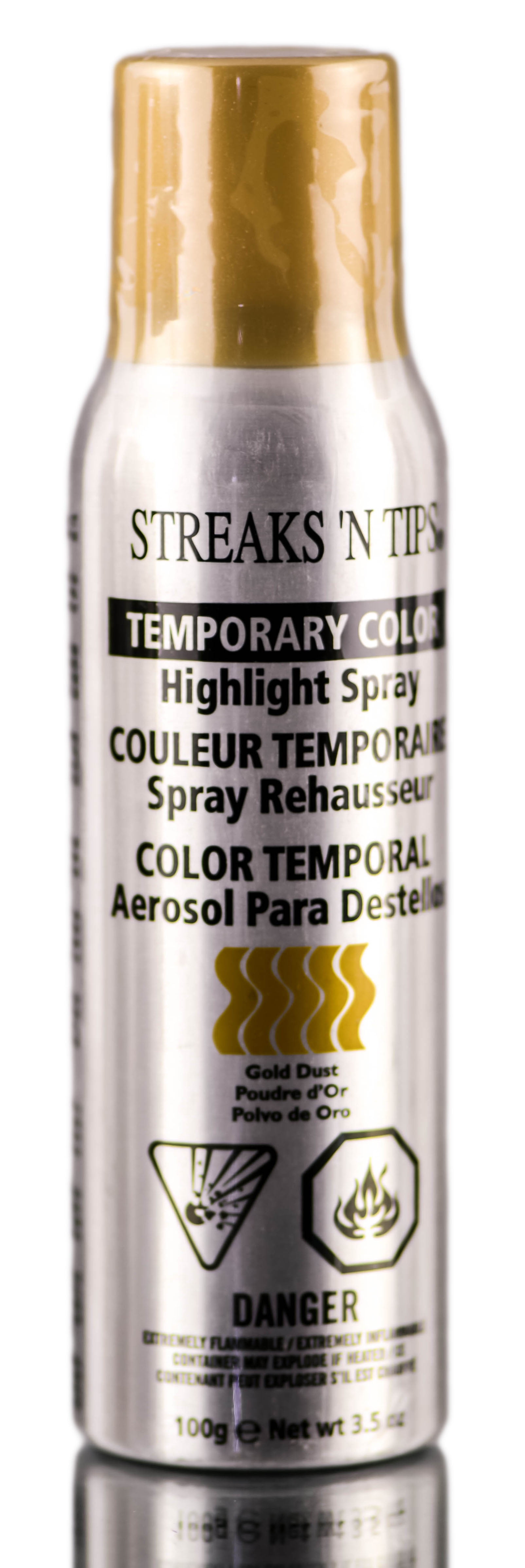 Streaks 'N Tips Temporary Color Highlight Spray Gold Dust 3.5oz