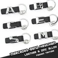 thumbnail image 4 of E-Class Leather 3D Logo Alloy Car Home Keychain Ring Decoration Gift Emblem AMG Sport, 4 of 4