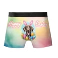 thumbnail image 2 of Happy Easter German Shorthaired Pointer with Bunny Ear Headband and Flowers All Over Print Boxer Briefs Underwear for Men Dad GSP Lover Dog Gift - 13001, 2 of 6