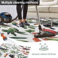 thumbnail image 5 of Farmhouse Parrots Outdoor Rug for Patio/Deck/Porch, Non-Slip Large Area Rug 5 x 7 Ft, Spring Summer Botanical Leaf Watercolor Indoor Outdoor Rugs Washable Area Rugs, Camping Rug Carpet Runner, 5 of 8