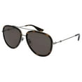 thumbnail image 6 of Gucci Anti-reflective GG0062S-002-57 Silver Aviator Sunglasses, 6 of 6