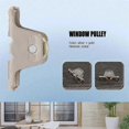 thumbnail image 4 of 1.6cm Dia Single Roller Window Pane Pulley Doors Wheel Silver + Gold, 4 of 5