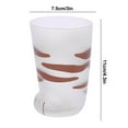 thumbnail image 2 of Vaso de cristal creativo con forma de pie de gato, vaso de bebida de cerveza con garra de gato esmerilado Wmkox8yii  FHAKJF274, 2 of 9