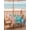 Multicolor, variant on Teal Beige Ombre Coastal Outdoor Tablecloth - 60 Inch Round Dining Table Cover, Nautical Beach Starfish Coral Summer Waterproof Outdoor Table Cloth with Umbrella Hole & Zipper for Picnic/Patio/Party