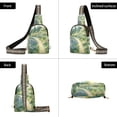 thumbnail image 7 of FORMRS Womens Crossbody Sling Bag Travel Daypack Shoulder Chest Backpack, Art Garden Scene, 7 of 7