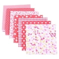 thumbnail image 2 of Bovemsi Clearance Red 25*25cm 7PC Patchwork Cloth Group Cloth Small Floral Handmade Diy Cotton Cloth Small Head Cloth, 2 of 3
