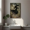 thumbnail image 4 of JFHCQJPK Witch in the Forest Halloween Print Wall Art Poster Witch Decor Vintage Print Dark College Wall Art Victorian Gothic Room Decor Canvas Wall Print8x12in Metal blackFramed, 4 of 8
