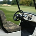 thumbnail image 4 of POLERO Front and Back Seat Cover Universal Fit for Club Car Precedent Golf Cart Camo Hunting Deer Print Breathable Golf Cart Bench Seat Covers for Women Men Washable, 4 of 8