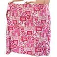 thumbnail image 2 of HAPPY BAY Men's Standard Swimsuits Sarong Pareo Beach Wrap One Size Pink-N424 Summer Vacation Party, 2 of 3