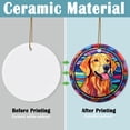 thumbnail image 3 of Adorno Navideño Touber Golden Retriever de Cerámica 7 cm, 3 of 7