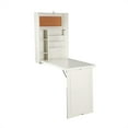 thumbnail image 3 of Southern Enterprises Fold-Out Convertible Desk 22" Wide, Antique White Finish, 3 of 8