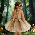 thumbnail image 4 of MEZZALL Cute Cartoon Sloth Girls Dress For Everyday Wear And Performances Halloween Tutu Outfit For Kids Playful Sleeveless Party Dress With Soft Skirt Stylish Clothes Sets, 4 of 5