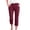 Wine-06, variant on REALiKUN Womens Work Stretch Chino Capri Pants Straight Leg Casual Washed Pant Trousers with Pockets