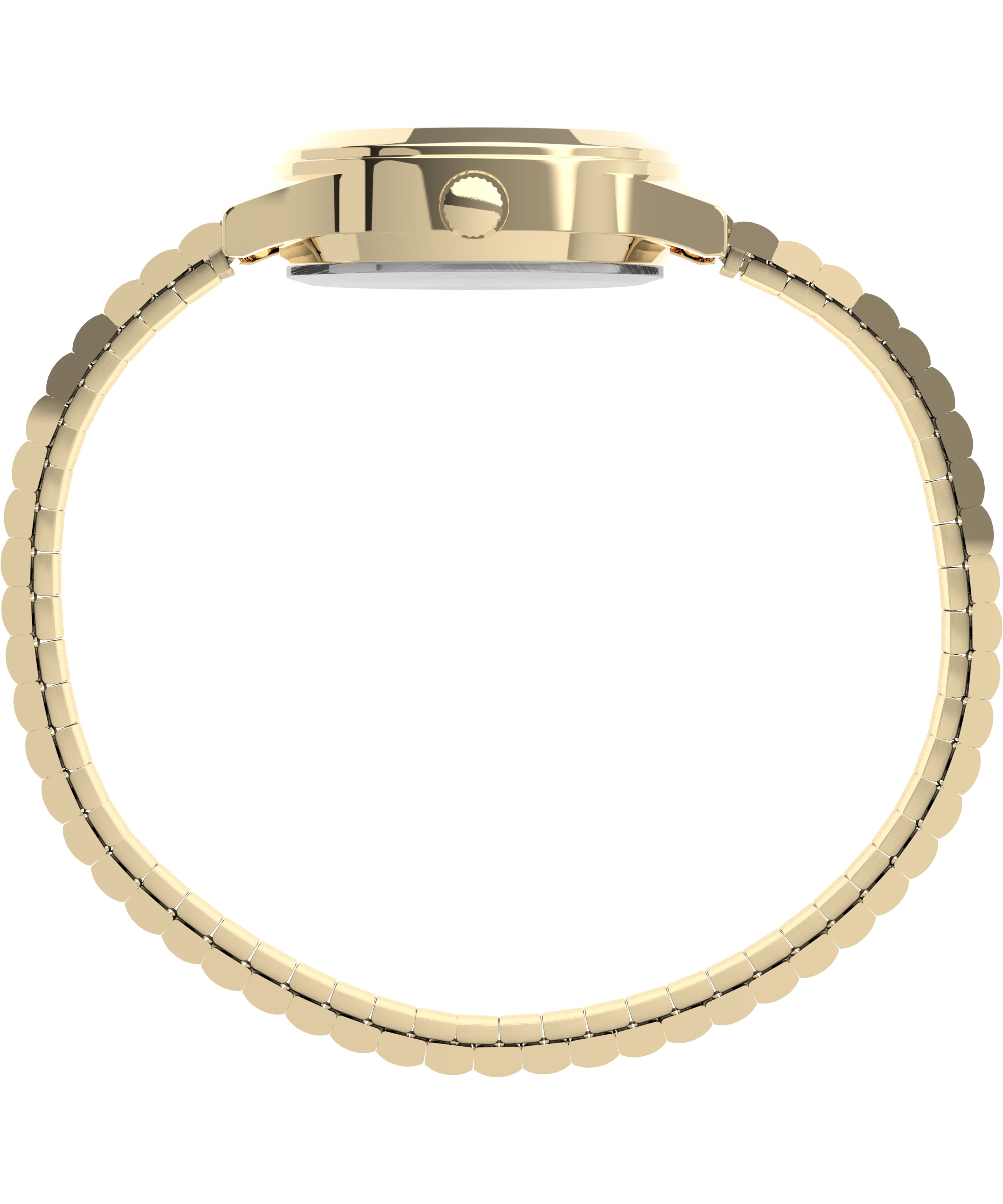 Timex Women's 25mm Elevated Stainless Steel Wristwatch, Gold & Silver, (T2M827)