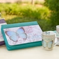 thumbnail image 6 of Teal Botanic Butterfly Blessings Fashion Bible Cover  Grace Ephesians 2:8  Bible Case Book Cover, Large Christian Art Gifts, 6 of 7
