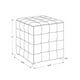 Monarch Specialties Fauteuil - Fauteuil Cube - Moderne Pouf Cube Touffeté, Lin (Or) – image 4 sur 4