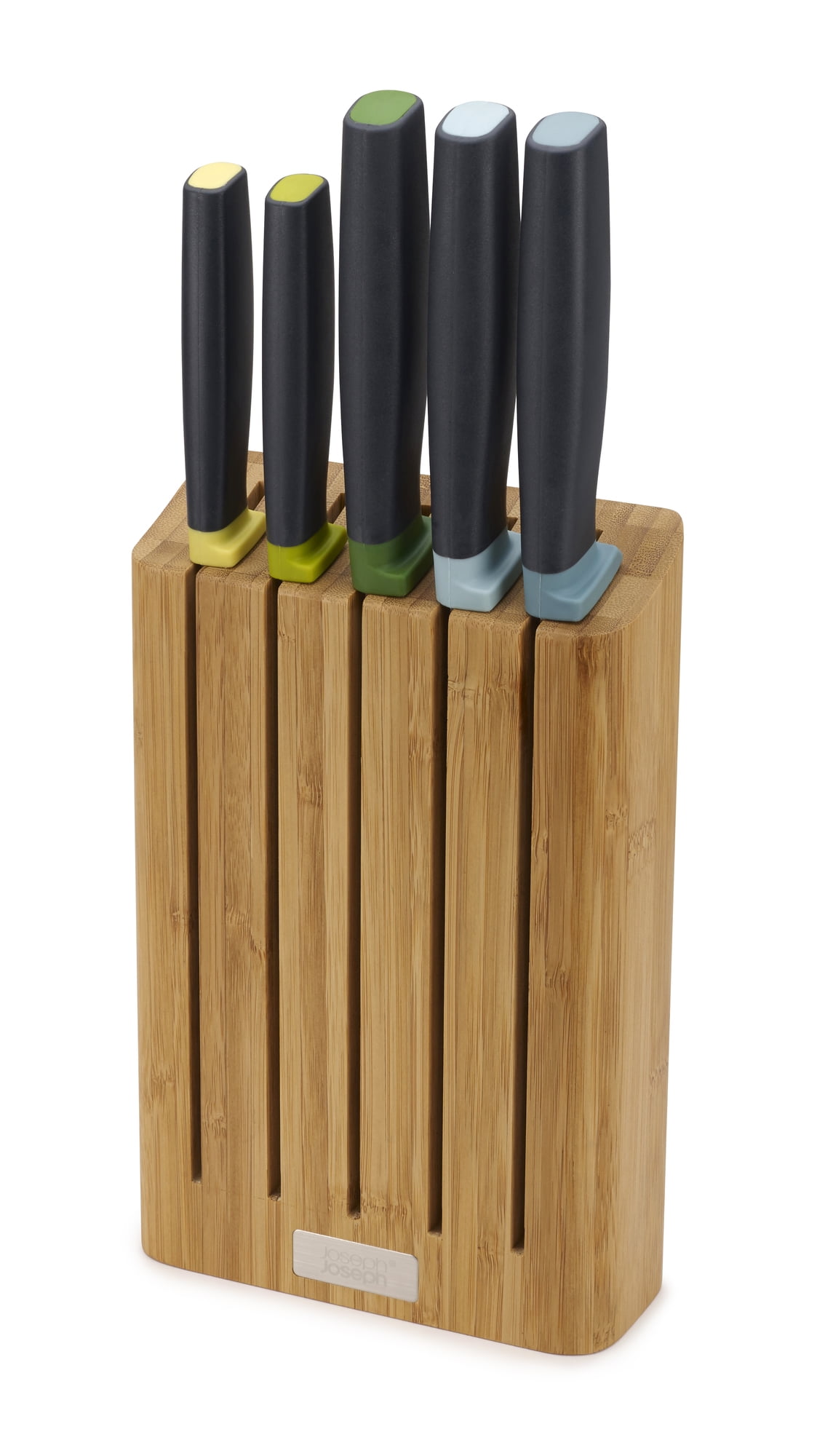 Joseph Joseph Elevate Knives Bamboo 6-piece Knife Set with Bamboo Block - Opal - Walmart.com