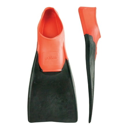 FINIS Long Floating Fins - Swimming Fins for Men  Women  and Kids - Swim Flippers to Improve Body Alignment - Swim Fins for Swimming Accessories - Adult S (Male 3-5/Female 4-6)  Red/Black