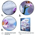 thumbnail image 3 of Designart "Purple Orchids delicate Orchids Black" Floral Floater Framed Canvas Wall Art, 3 of 7