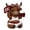 B, variant on Highland Cow Gifts,Whimsical Highland Cow Football Player Resin Statue, Brown Cow Figurine with Helmet Holding Football for Sports Fan Home Decor