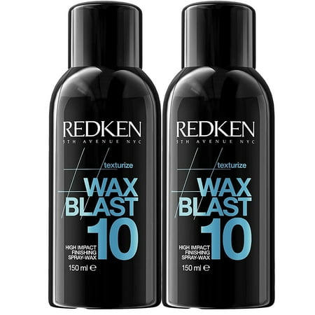 Redken Wax Blast 10 High Impact Finishing Spray Wax, 5 oz (Pack of 2)