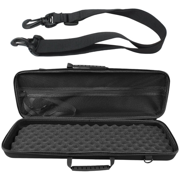 EVA Shockproof Hard Shell Fishing Rod Storage Bag Light Weight Design With Removable Backpacks Strap And Double Zippers