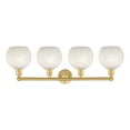 thumbnail image 4 of Innovations Lighting - White Mouchette - 4 Light Bath Vanity In Modern, 4 of 7