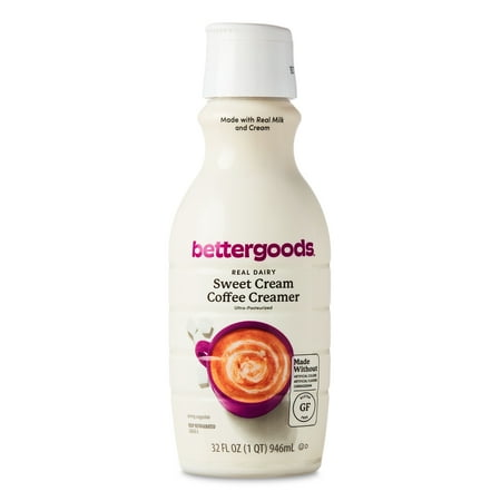 bettergoods Real Dairy Sweet Cream Coffee Creamer, 32 fl oz
