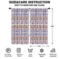 thumbnail image 2 of Blackout Kids Curtains,Boho Blue Knitted Ethnic Pattern Childrens Insulated Curtains Set Of 2,Bedroom Essentials,Toddler Room Decor 42x84in(106x213cm), 2 of 5