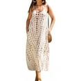 thumbnail image 2 of BLVB Boho Dresses for Women Spaghetti Strap Casual Loose Flowy Sleeveless Beach Vacation Long Dress with Pockets, 2 of 6
