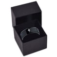 thumbnail image 3 of Blue Gamer Tungsten Black Promise Ring Set Matching Wedding Bands 6mm Grief Gift Mom Men, 3 of 8