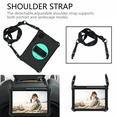 thumbnail image 3 of For Samsung Galaxy Tab S6 Lite 10.4" 2020 (SM-P610/ P615) with Pen Holder and 360 Degree Swivel Stand and Hand and Shoulder Strap - Black Green, 3 of 4