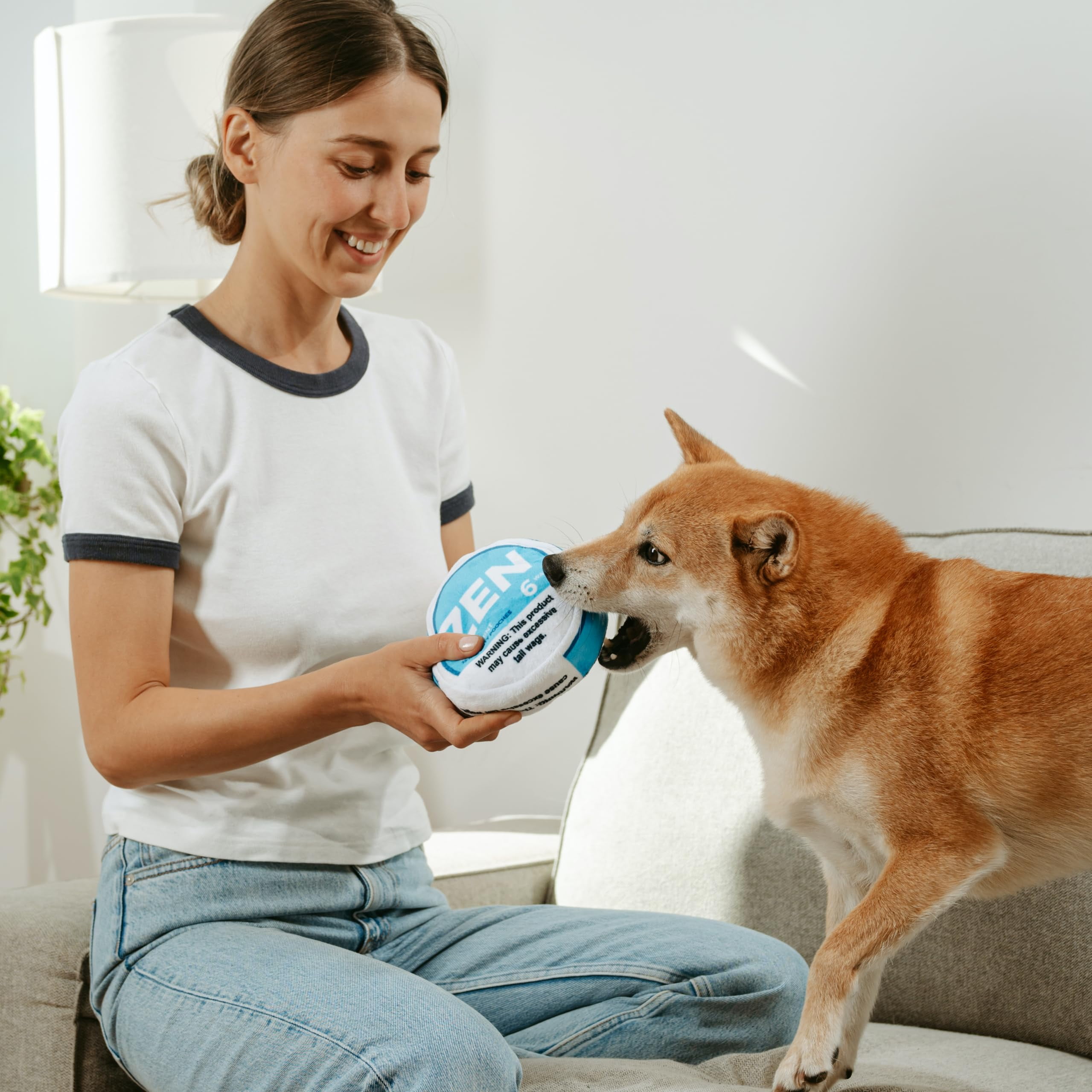 Pawji Samosa Plush Squeaky Dog Toy - Crinkle & Squeaker Inside, Foodie Desi Design For Small To Large Dogs - View #9