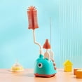 thumbnail image 3 of Silicone Bottle Brush Cleaning Brush Special Draining Rack for Newborn Baby Long Handle Rinse Nipple Cleaning Set C, 3 of 5