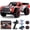 Red+Blue, variant on Furnibear 1:12 RC Car for Kids Adults,6WD Monster Truck Remote Control Car,2.4Ghz Waterproof All Terrain Off Road RC Truck Toy Gifts for Boys and Girls