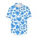 thumbnail image 1 of Camisas de Manga Larga para Hombres Día de San Valentín Impreso Botón Solapa, Camisa de Manga Corta Casual para Regalos, 1 of 9