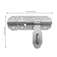 thumbnail image 5 of Raindrops Wear Resistant Door Bolt 1 Set in Silver for Heavy Duty Applications, 5 of 8